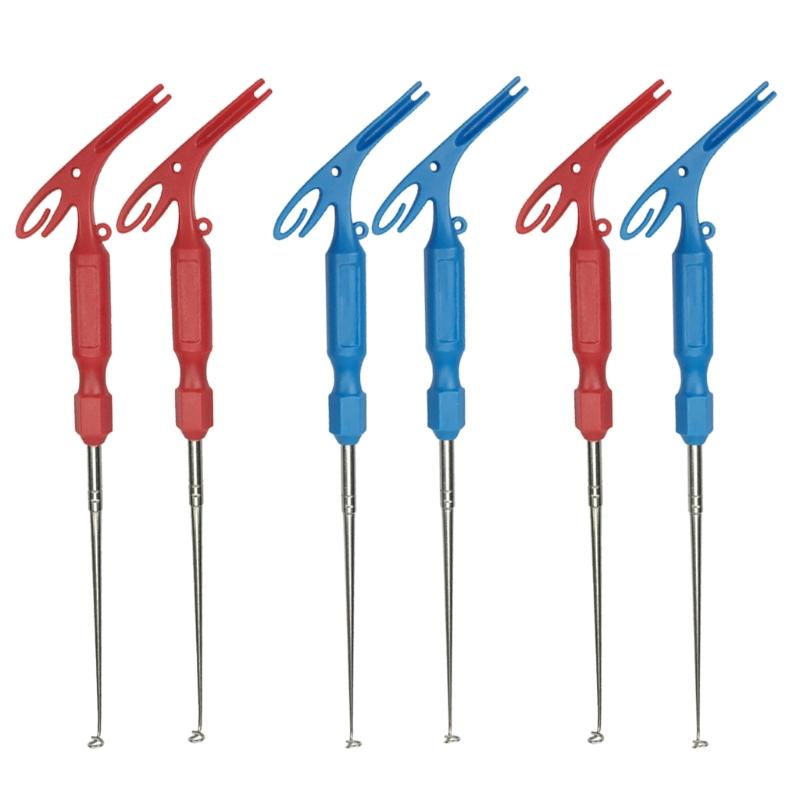 2Pcs Fishing Quick Knot Tool Universal Nail Knot Tying Tools Loop Tyer Pen Shape Hook Remover Multi-fishing Tackle