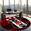 Bjk Fc (5) Round Office Rug Decorative Floor Rug for Office Bedroom Living Room and Home Space