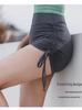 Women's No-Line Nude-Feel Yoga Shorts - Butt-Lifting, Drawstring, Breathable Fitness Hot Pants