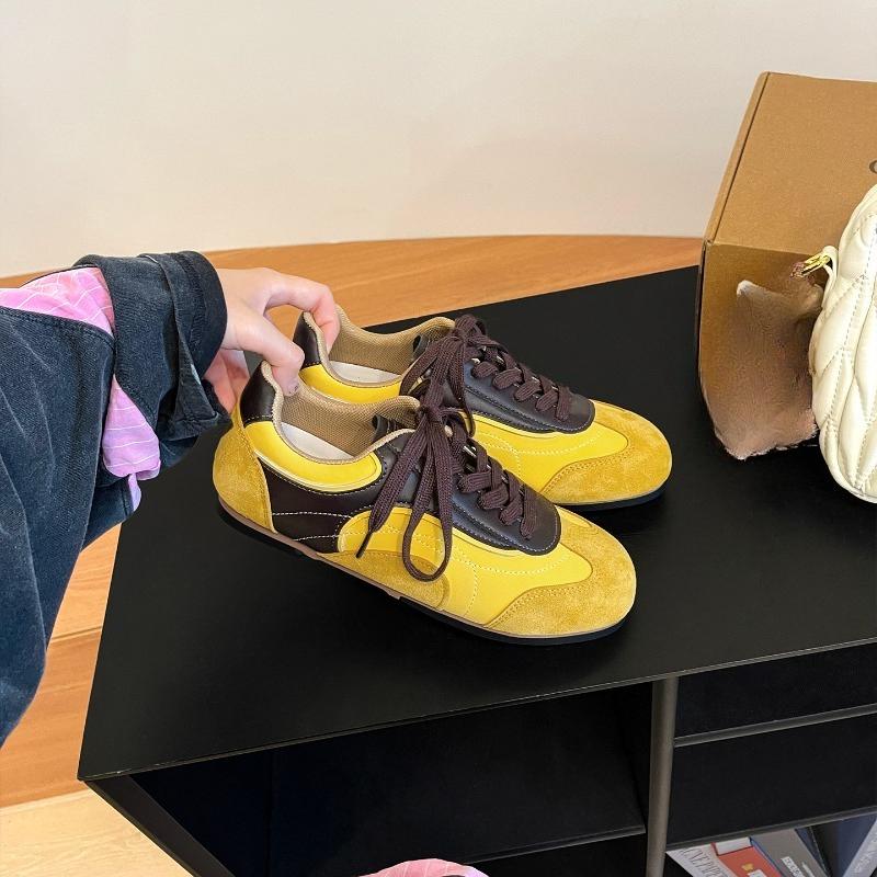 

Мода Ретро Женщины 2025 Новые Универсальные Плоские Модные Повседневные Спортивные Кеды Обувь Форреста Гампа 40 жёлтый