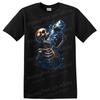 Skeleton Drinking Water Funny Graphic T Shirt Cool Art Design Tee