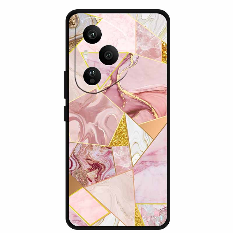 For Honor 400 Pro 5G Case Honor 400 5G Marble Painted Silicone Back Cover Cases for Honor 400 Pro/ 400 TPU Black Case 400 Pro 5G