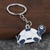 Cute Cartoon Turtle Enamel Keychains Bright Color Design Sturdy Metal Ring For Bag Decor Key Storage Gifts For Turtle Fans