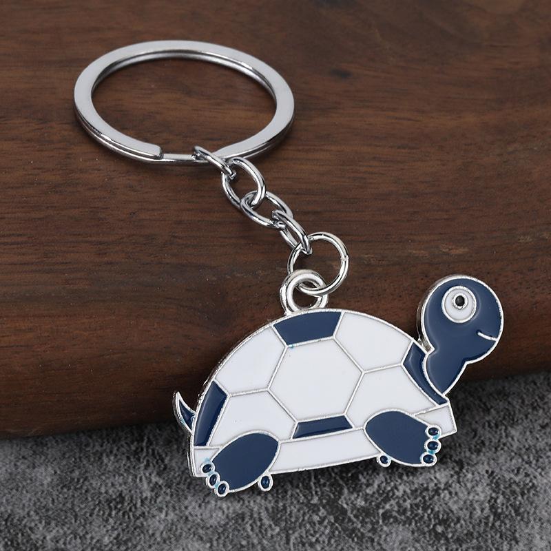Cute Cartoon Turtle Enamel Keychains Bright Color Design Sturdy Metal Ring For Bag Decor Key Storage Gifts For Turtle Fans