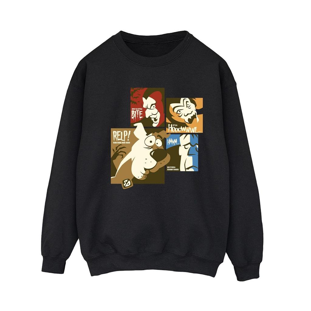 Scooby Doo Womens/Ladies Squares Faces Sweatshirt