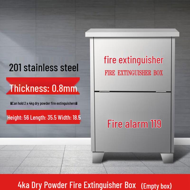 OLOMM Stainless Steel Fire Extinguisher Box
