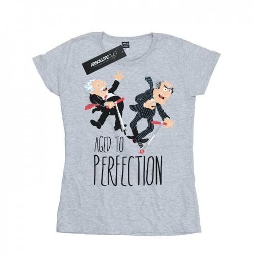 

Disney Womens/Ladies The Muppets Aged to Perfection Cotton T-Shirt XXL білий