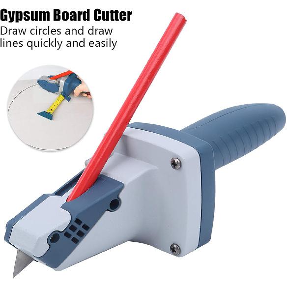Gypsum Board Cutting Tool, Manual Hand Push Cutting Tools Multi Functional Gypsum Board Cutter Hand Push Drywall Cutting Artifact Tool