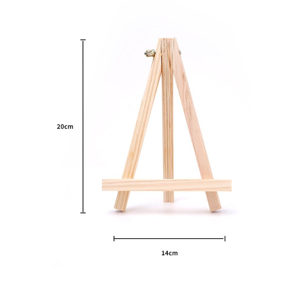 Wood Material Tabletop Easel Small Size Foldable Design Painting Display Holder Triangle Shape DIY Craft Wood Drawing Easel
