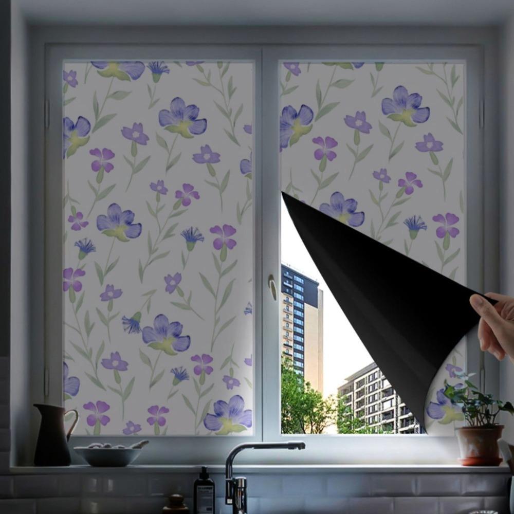 Anti Light Leakage Blackout Glass Sticker Full Blackout Sunshade Film Apartment