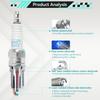 4PCS Spark Plugs For Kawasaki ZR 1100 ZRX 400 ZX-6R ZX-7R ZZ-R Suzuki GSF 650 GSR 600 GSX 1300 600 750 GSX-R RF Gas Gas EC 250 300 Yamaha 09482-00458