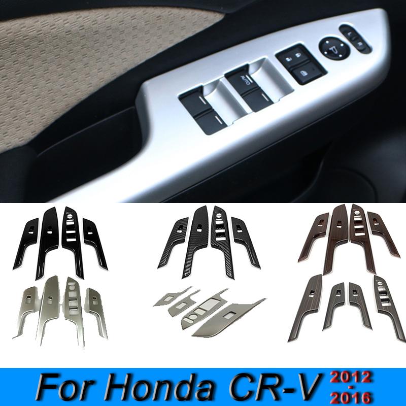 Cotieră interioară, ușă, geam, geam, comutator de ridicare, buton, capac panou pentru Honda CR-V CRV 2012 2013 2014 2015 2016 Accesorii auto