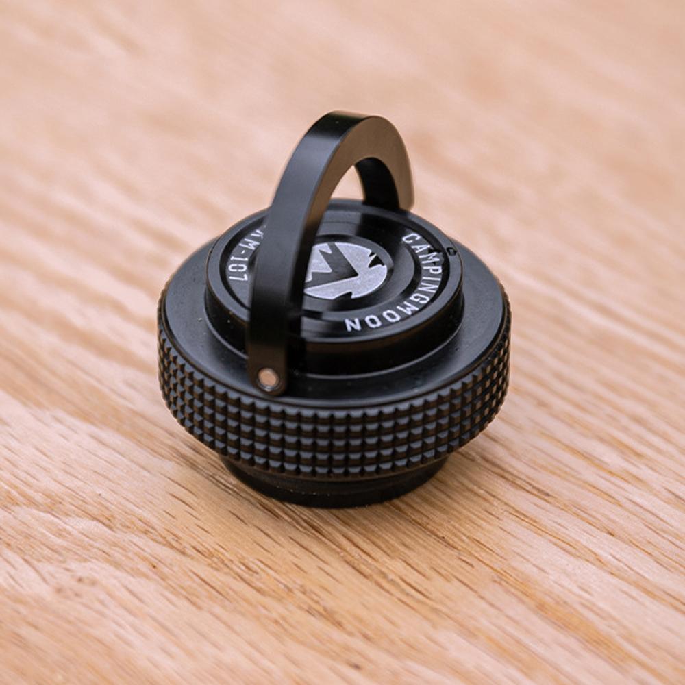 CAMPINGMOON Camping-Gastankdeckel, leichte, flache Gaskanisterabdeckung, Aluminium, versiegelt, schützend