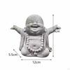Buddha Statue Sculpture Antique Tea Pet Ornament Sitting for Desktop Hotel