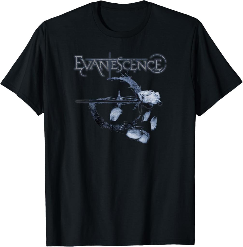 Evanescence Band Logo Box Graphic 2026 T Shirt Cotton Unisexs Womens TShirt Y2k Vintage Casual Summer New T Shirt Fans Gifts