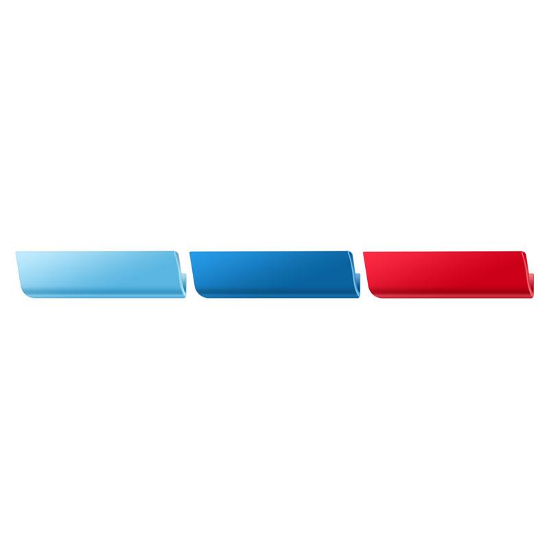 ABS plast Francie/Německo/Italská vlajka Znak přední mřížky Kryt grilu Vhodné pro Peugeot 301 408 2008 3008 5008 Nová 308