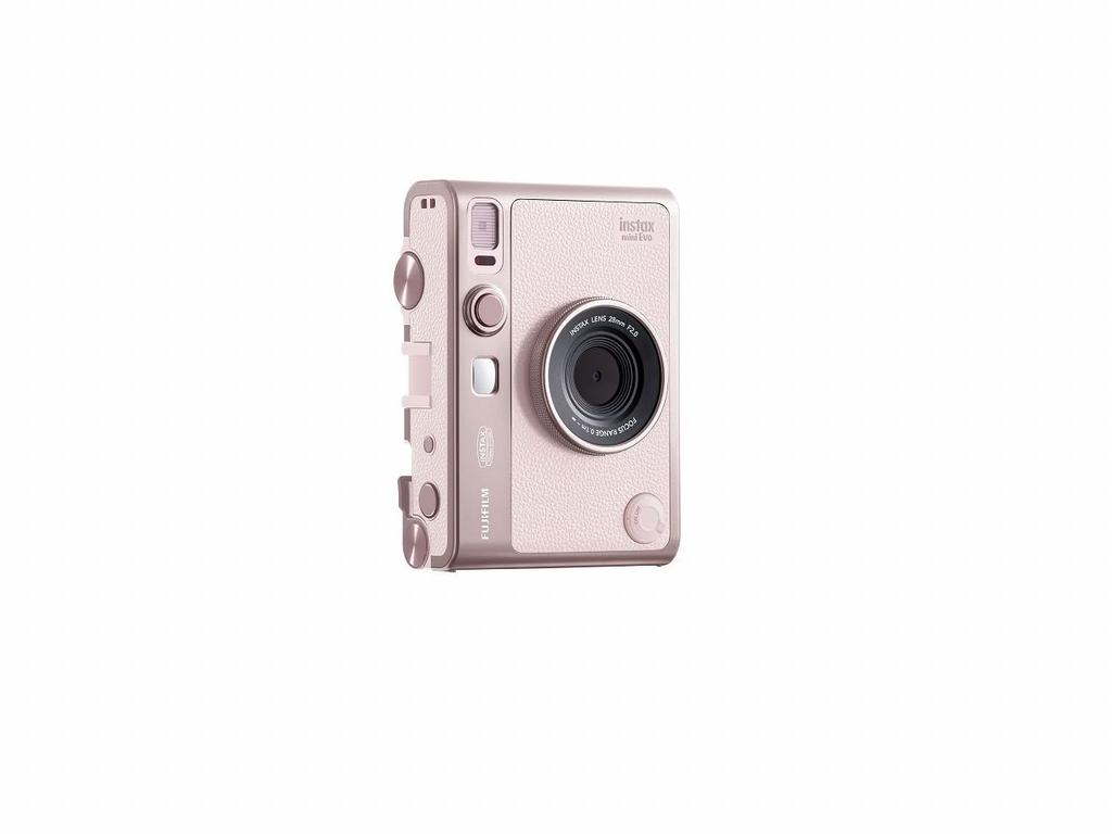 Fujifilm Instax Evo Hybridní instantní fotoaparát instax mini Evo Růžový INS MINI EVO G PK C instax mini Evo G PK (Okamžitý fotoaparát/smartphone tiskárna/digitál