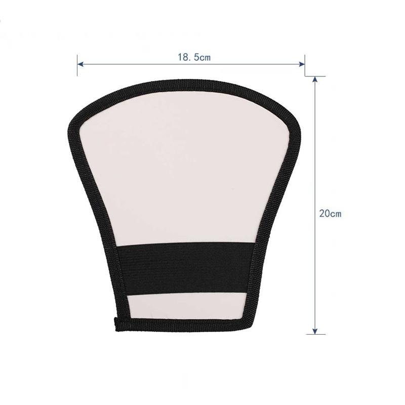 1-in-1 Silver/White Camera Flash Diffuser Softbox Photo Flash Light Reflector for Canon Nikon Sony Camera Accessories
