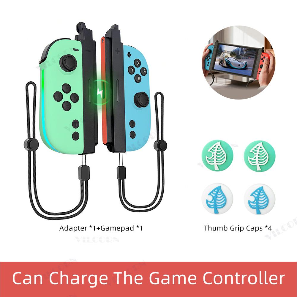 Magnetic RGB Joycons Game Controller for Switch 2 Joypad with Wrist Strap NS2 Gaming Joycon Lanyard Grip Switch Accessories