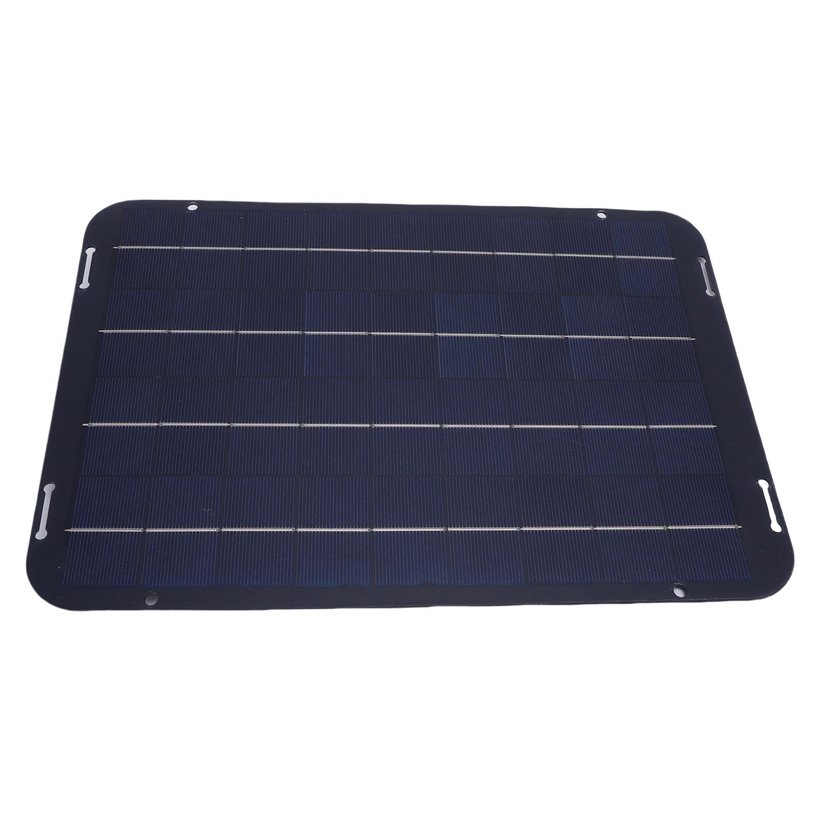 

18V 12W Solar Panel Kit Polycrystalline Silicon Photovoltaic Panel Battery Charger for Car Greenhouse Shed Home Use