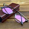 Clara Vida Limit Supply!! Designer Top Qualiy Titanium Durable 10 Years Shallow Brown Optic Eyeglasses Frame +PU Case