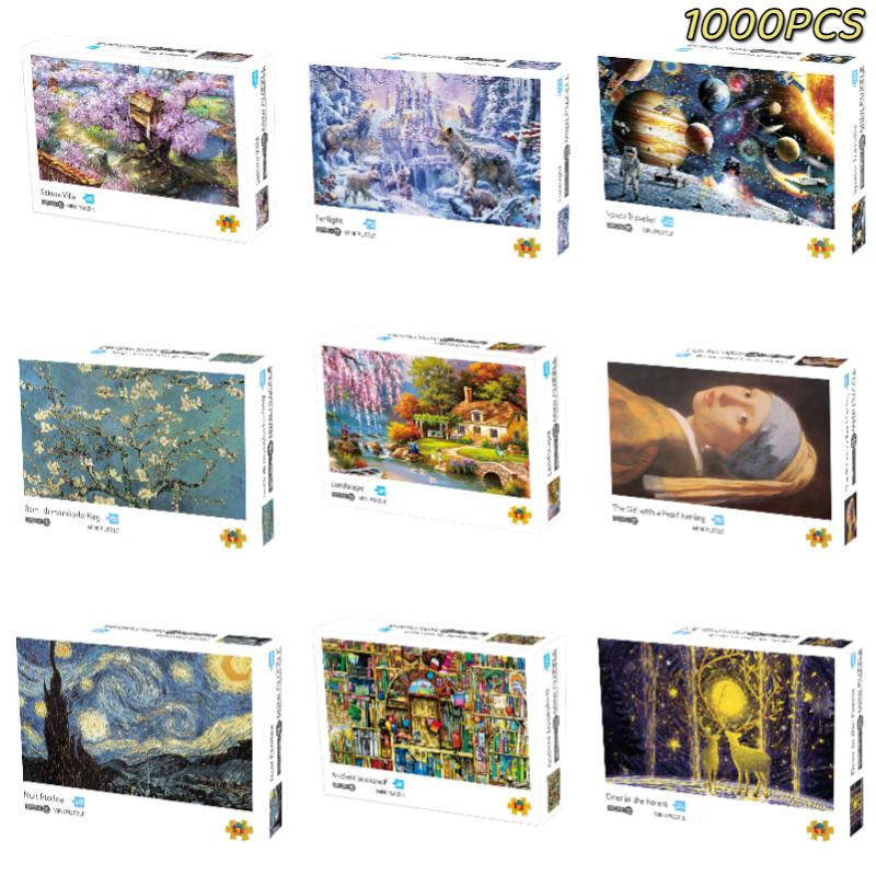 Village 1000 Pieces Jigsaw Puzzles Educational Puzzle Toy For Adults Kids Gifts