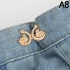 Bowknot Button Adjuster For Pants And Skirts Waist Tightener Adjustable Waist Buckle For Jeans No Sewing Required