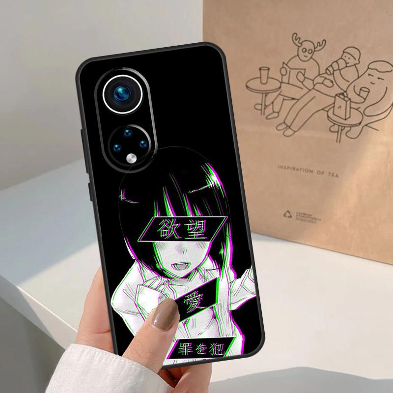 TRAURIGE JAPANISCHE ANIME-ÄSTHETIK Für Honor Magic 8 Pro 7 6 5 Lite Hülle Für Honor Win RT 200 400 50 70 90 X8b X9a X9b X9c X9d