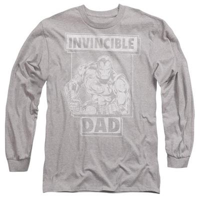 Iron Man Unisex Adult Invincible Dad Fathers Day T-Shirt
