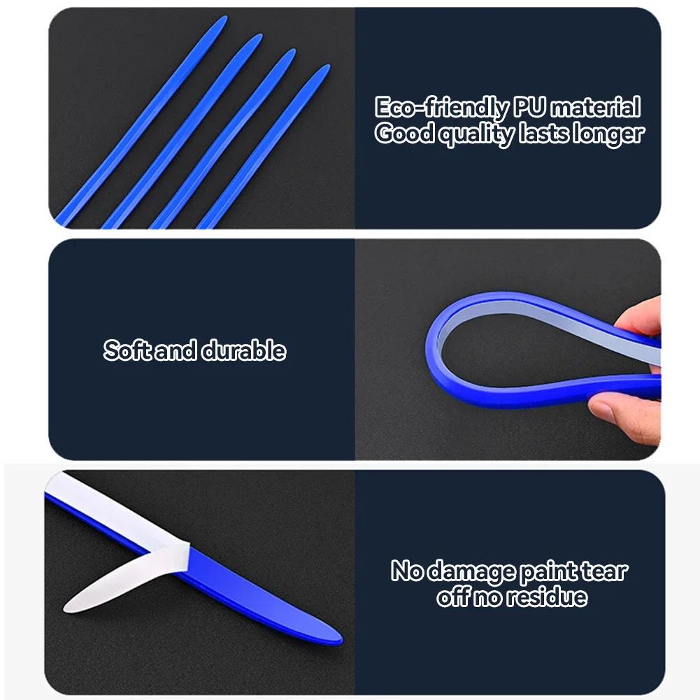 2/4Pcs 40cm Car Wheel Eyebrow Rearview Mirror Rubber Protector Door Edge Scratch Sticker Bumper Protection Guard Trim Strips