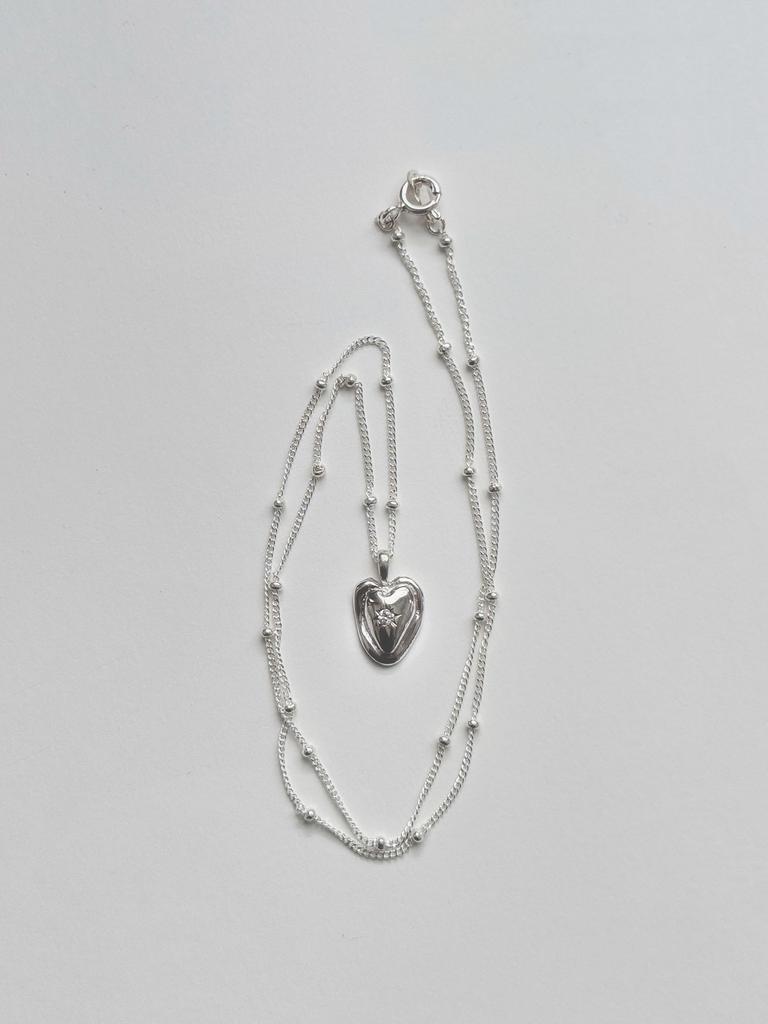 Lovetrix Silver925 Heart Drop Necklace
