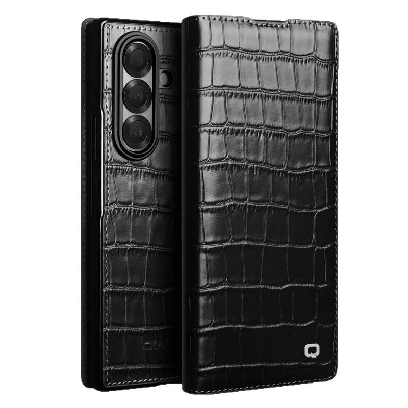 Chali Genuine Leather Magnetic Flip Case for Samsung Galaxy Z Fold7