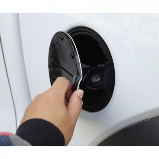 Car Door Gas Cap Decor Cover Fuel Tank Trim For Ford F150 Raptor 2009-2014 Black