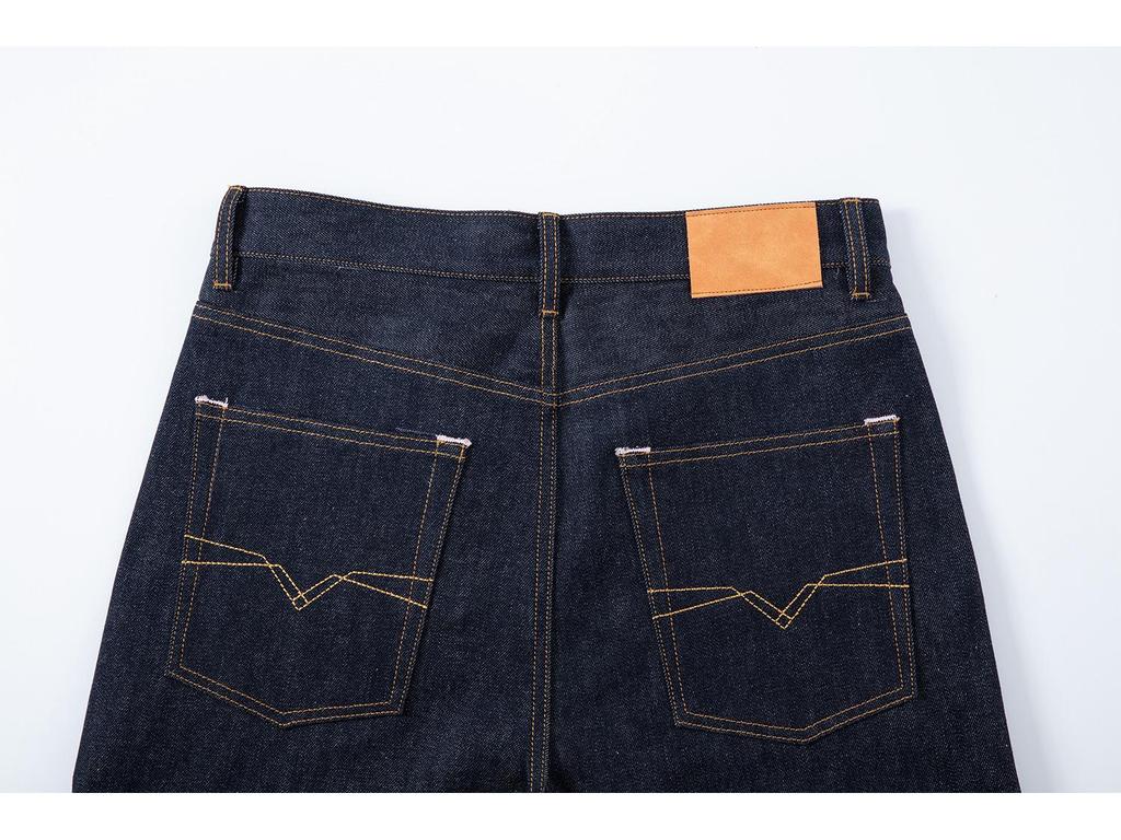 2026 Unisex American Denim Workwear Set: Sapphire Jacket & Loose Straight-Leg Pants