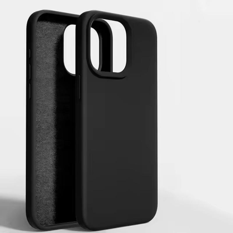 Custodia morbida in silicone liquido di lusso per iPhone 16, 15, 14, 13, 12, 11 Pro Max Plus, accessori protettivi per telefono Mini 7, 8, XS, XR, X iPhone 16