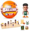 ZURU NBA Ballers Basketball Player Minifigure Mystery Set - Surprise Mini Basketball Star Figure and Sticker Set | Collectible NBA Athlete Figures