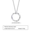 Vnox Norse Viking Necklace for Men Stainless Steel Mobius Pendant Trendy Male Jewelry Gift