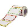250 Self-Adhesive Blank Kitchen Labels with Fruit Border for Refrigerator Storage