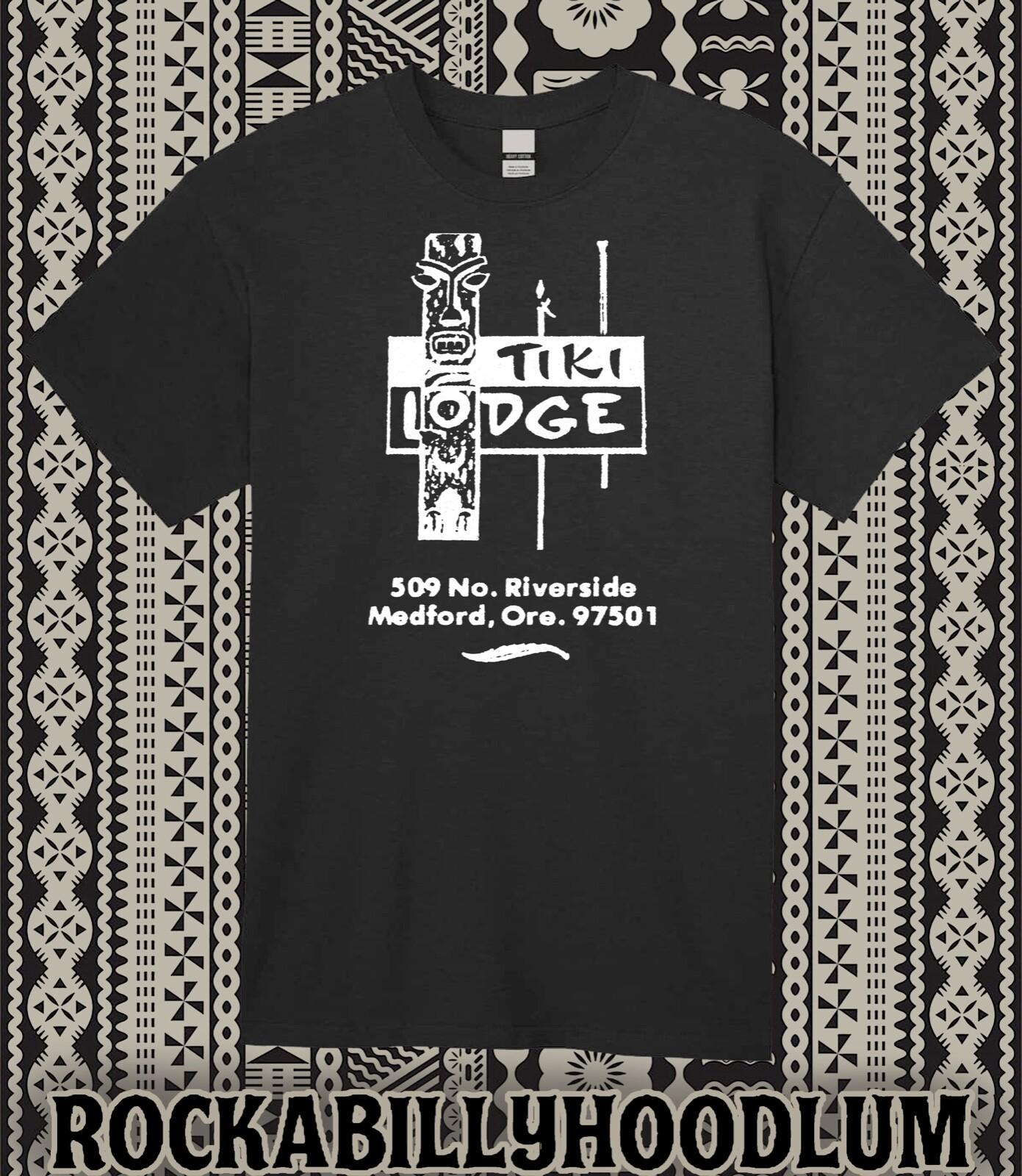 Retro Tiki Art Tee T Shirt 100% Cotton Bar Mug Restaurant Tiki Lodge Oregon S