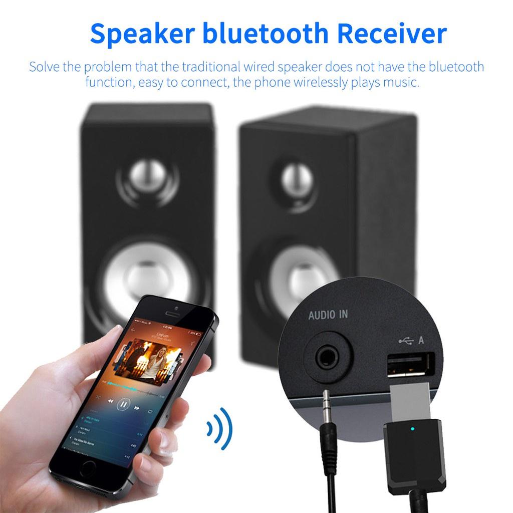 2in1 Bluetooth Audio Receiver Transmitter Wireless Adapter Mini AUX Stereo Bluetooth Transmitter for TV PC Car Speaker