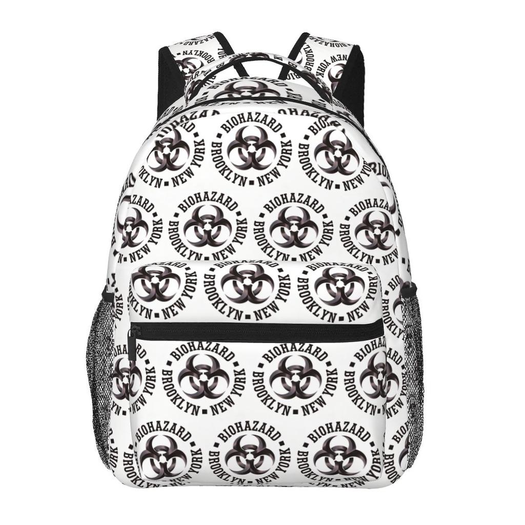 Biohazard Band Tour Backpack Student Boys Girls BookBag Children School Bag Laptop Shoulder Bags for Men Women