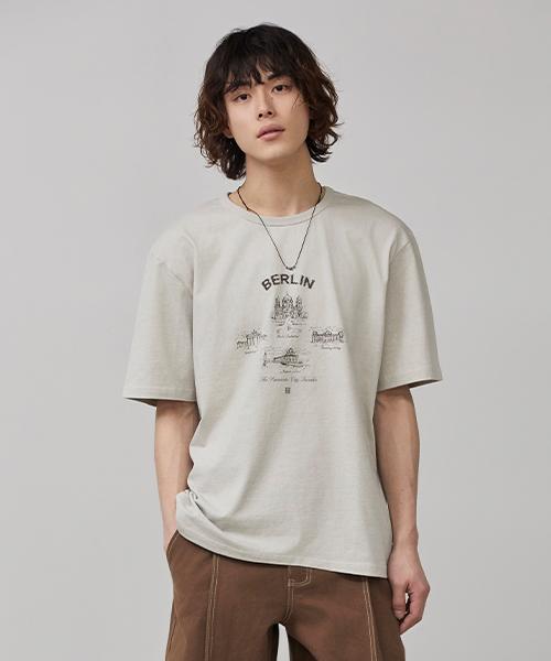 Mimdeowodeulobeu Berlin Pigment Washed T-Shirt_Beige