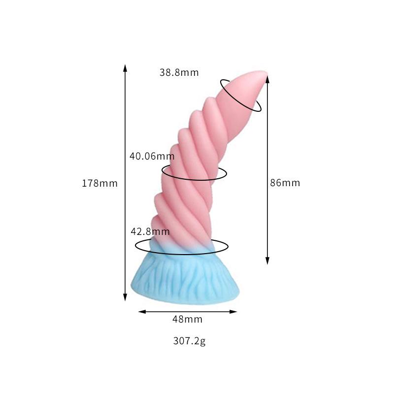 Thousand Hundred Fun Silicone Dildo - Female Erotic Toy for Anal Insertion & Masturbation