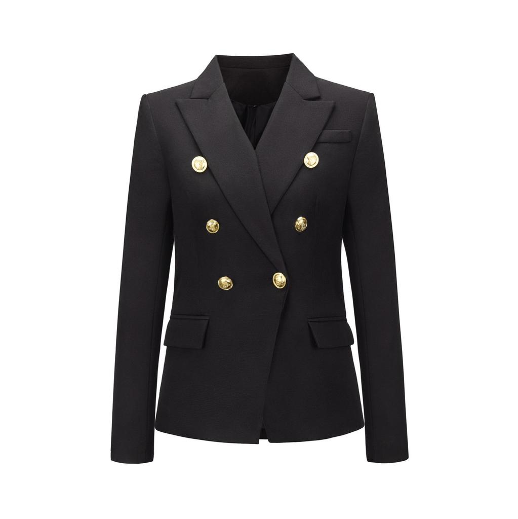 Herbst Damenmode Kurzer zweireihiger Anzugjacke