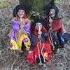 3pieces Halloween Witch Doll Durable And Lightweight Halloween Decorations. Halloween Witch Dolls