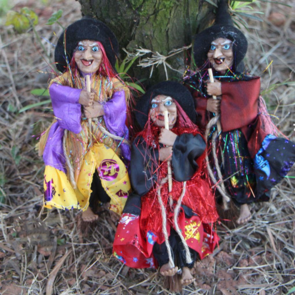 3 stk Halloween Hekse Dukke Slitesterk Og Lett Halloween Pynt. Halloween Heksedukker