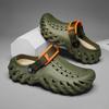 New Summer Men's Casual Thick Bottom Anti-slip Fashion Round Head Indoor Outdoor Beach Sandals Slip-On Breathable EVA Thong S...
