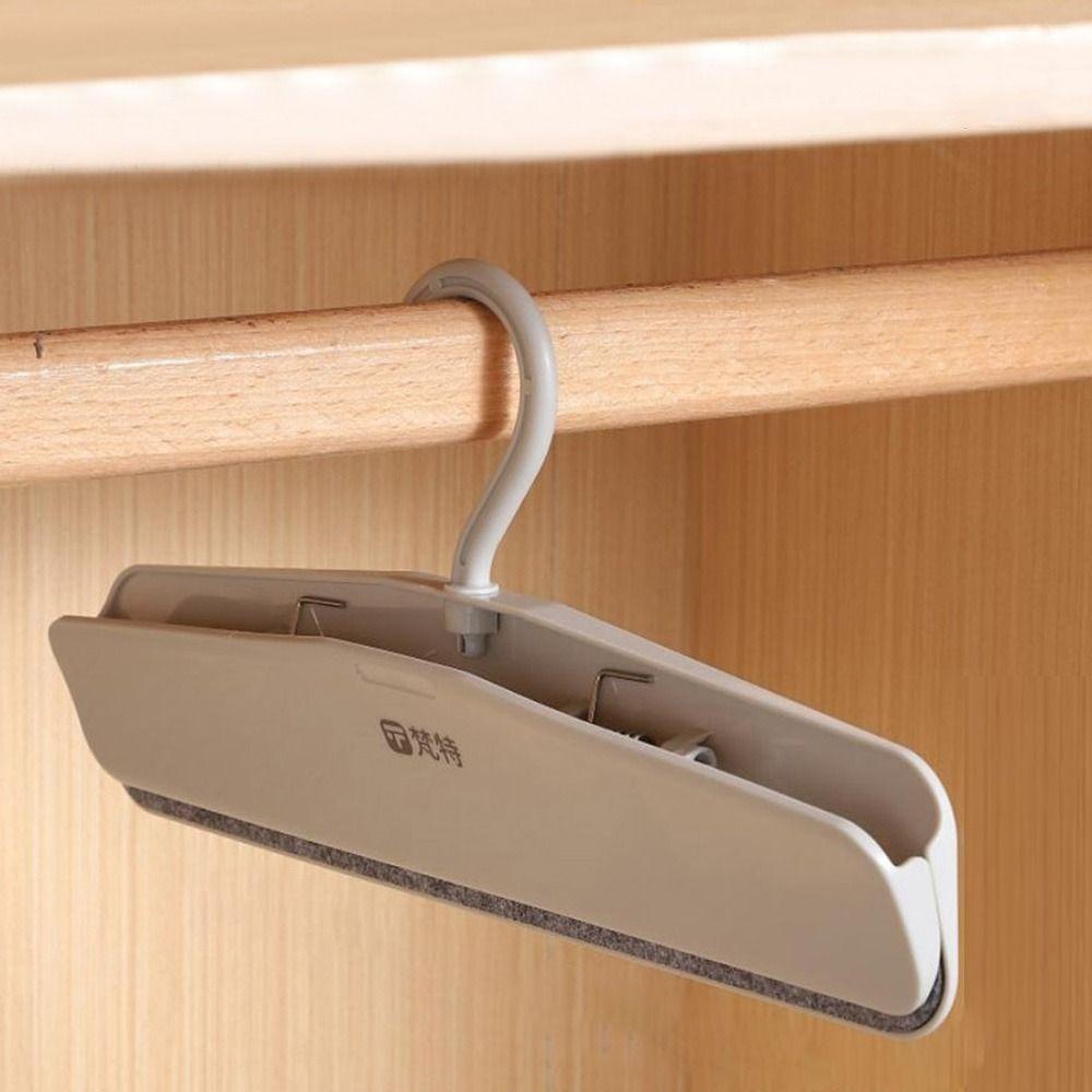 New Non-slip Pants Clip Hangers Space-Saving Easy-Grip Clothes Clips Traceless Orderly Skirt Hangers Household