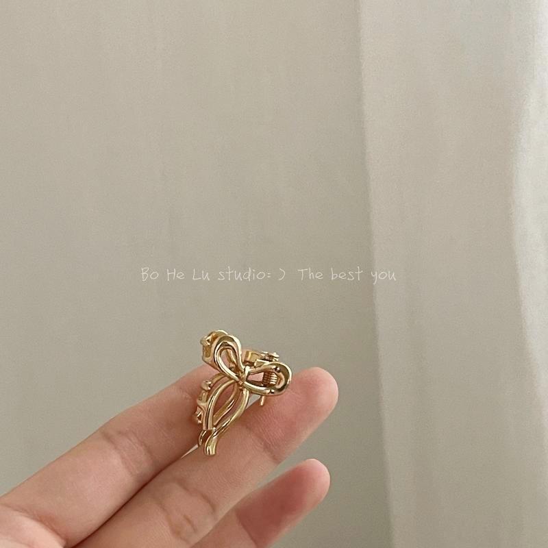 2-4pcs Mini Small Bow Hair Clip for Women Girl Cute Metal Hair Accessories Broken Hair Bang Claw Side Head Clip Summer Headdress