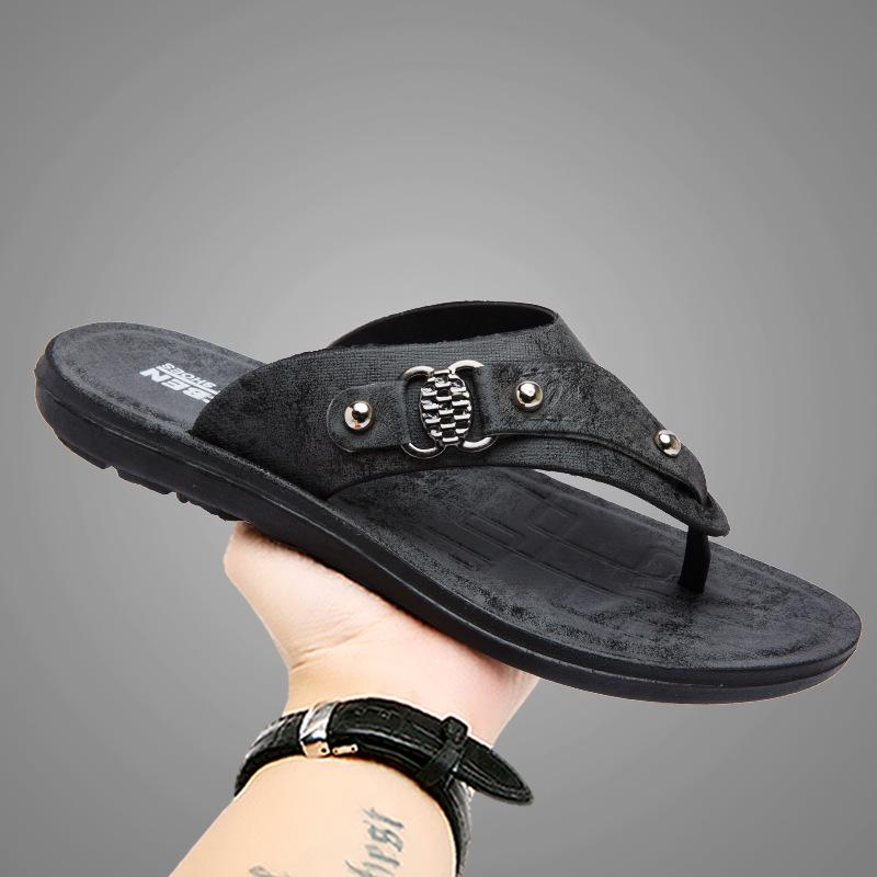 Men s Non-Slip Soft Sole Beach Flip-Flops Sandals for Summer 2025 Size 42